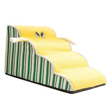 Maxbell Dog Stair with Removable Washable Cover Anti Slip Bottom Dog Climbing Ladder 4 Step