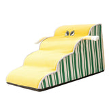 Maxbell Dog Stair with Removable Washable Cover Anti Slip Bottom Dog Climbing Ladder 4 Step