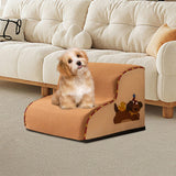 Maxbell Dog Stair Pet Stairs Compact Indoor Dog Step for Puppy Small Dogs Older Dogs 2 Step