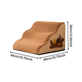 Maxbell Dog Stair Pet Stairs Compact Indoor Dog Step for Puppy Small Dogs Older Dogs 3 Step S