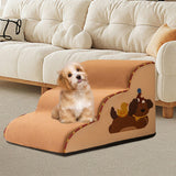 Maxbell Dog Stair Pet Stairs Compact Indoor Dog Step for Puppy Small Dogs Older Dogs 3 Step L