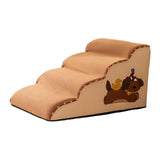Maxbell Dog Stair Pet Stairs Compact Indoor Dog Step for Puppy Small Dogs Older Dogs 4 Step
