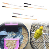 Maxbell 2 Poop Removers Cleaning Tool Birdcage Post Bird Cage Cleaners Wood Handle