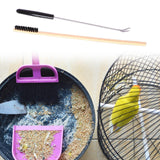 Maxbell 2 Poop Removers Cleaning Tool Birdcage Post Bird Cage Cleaners Black Handle