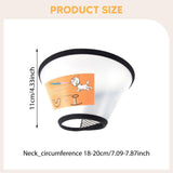 Maxbell Dog Cat Cone Collar Adjustable Practical Protective Collar for Kittens Puppy S