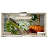 Maxbell Reptile Terrarium Portable Reptile Feeding Box for Frog Snake Bearded Dragon S