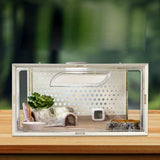 Maxbell Reptile Terrarium Portable Reptile Feeding Box for Frog Snake Bearded Dragon L