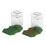 Maxbell Reptile Water Dispenser Feeder Water Bottle for Geckos Bearded Dragon brown