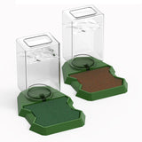 Maxbell Reptile Water Dispenser Feeder Water Bottle for Geckos Bearded Dragon brown