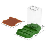 Maxbell Reptile Water Dispenser Feeder Water Bottle for Geckos Bearded Dragon brown