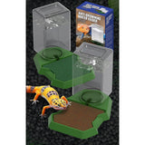 Maxbell Reptile Water Dispenser Feeder Water Bottle for Geckos Bearded Dragon brown