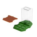 Maxbell Reptile Water Dispenser Feeder Water Bottle for Geckos Bearded Dragon brown