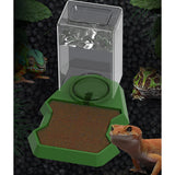 Maxbell Reptile Water Dispenser Feeder Water Bottle for Geckos Bearded Dragon brown
