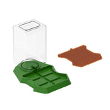 Maxbell Reptile Water Dispenser Feeder Water Bottle for Geckos Bearded Dragon brown