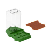 Maxbell Reptile Water Dispenser Feeder Water Bottle for Geckos Bearded Dragon brown