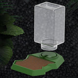 Maxbell Reptile Water Dispenser Feeder Water Bottle for Geckos Bearded Dragon brown