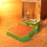 Maxbell Reptile Water Dispenser Feeder Water Bottle for Geckos Bearded Dragon brown