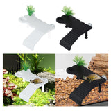 Maxbell Turtle Basking Platform Ramp Turtle Terrace Shelter for Frog Newts Terrapins White