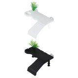 Maxbell Turtle Basking Platform Ramp Turtle Terrace Shelter for Frog Newts Terrapins White