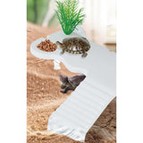 Maxbell Turtle Basking Platform Ramp Turtle Terrace Shelter for Frog Newts Terrapins White