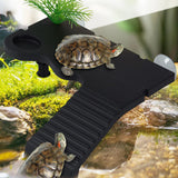 Maxbell Turtle Basking Platform Ramp Turtle Terrace Shelter for Frog Newts Terrapins Black