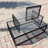 Maxbell Bird Cage Portable Metal Automatic Pigeons Collector for Feral Parrots Doves without skylight 1 Entrance