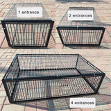 Maxbell Bird Cage Portable Metal Automatic Pigeons Collector for Feral Parrots Doves without skylight 1 Entrance