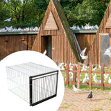 Maxbell Bird Cage Portable Metal Automatic Pigeons Collector for Feral Parrots Doves without skylight 1 Entrance
