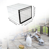Maxbell Bird Cage Portable Metal Automatic Pigeons Collector for Feral Parrots Doves without skylight 1 Entrance
