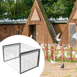 Maxbell Bird Cage Portable Metal Automatic Pigeons Collector for Feral Parrots Doves without skylight 2 Entrance