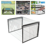Maxbell Bird Cage Portable Metal Automatic Pigeons Collector for Feral Parrots Doves without skylight 2 Entrance