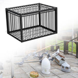 Maxbell Bird Cage Portable Metal Automatic Pigeons Collector for Feral Parrots Doves without skylight 4 Entrance