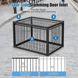 Maxbell Bird Cage Portable Metal Automatic Pigeons Collector for Feral Parrots Doves without skylight 4 Entrance