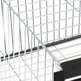 Maxbell Bird Cage Portable Metal Automatic Pigeons Collector for Feral Parrots Doves with skylight 2 Entrance