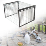 Maxbell Bird Cage Portable Metal Automatic Pigeons Collector for Feral Parrots Doves with skylight 2 Entrance