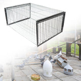 Maxbell Bird Cage Portable Metal Automatic Pigeons Collector for Feral Parrots Doves with skylight 2 Entrance