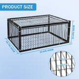 Maxbell Bird Cage Portable Metal Automatic Pigeons Collector for Feral Parrots Doves with skylight 4 Entrance