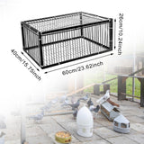 Maxbell Bird Cage Portable Metal Automatic Pigeons Collector for Feral Parrots Doves with skylight 4 Entrance