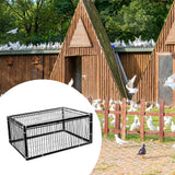 Maxbell Bird Cage Portable Metal Automatic Pigeons Collector for Feral Parrots Doves with skylight 4 Entrance
