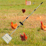 Maxbell Chicken Poop Scooper Sturdy Adjustable Handle Pet Waste Tool Poultry Scooper