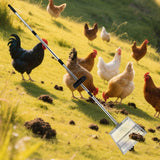 Maxbell Chicken Poop Scooper Sturdy Adjustable Handle Pet Waste Tool Poultry Scooper