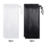 Maxbell 6 Pieces Finch Sock Feeder Easy Cleaning Bird Feeder for Yard Garden Outdoor White