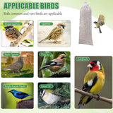 Maxbell 6 Pieces Finch Sock Feeder Easy Cleaning Bird Feeder for Yard Garden Outdoor White