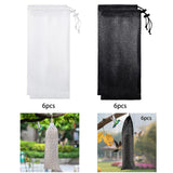 Maxbell 6 Pieces Finch Sock Feeder Easy Cleaning Bird Feeder for Yard Garden Outdoor White