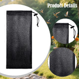 Maxbell 6 Pieces Finch Sock Feeder Easy Cleaning Bird Feeder for Yard Garden Outdoor Black