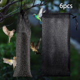 Maxbell 6 Pieces Finch Sock Feeder Easy Cleaning Bird Feeder for Yard Garden Outdoor Black