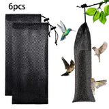 Maxbell 6 Pieces Finch Sock Feeder Easy Cleaning Bird Feeder for Yard Garden Outdoor Black