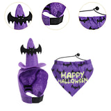 Maxbell Halloween Pet Costume Hat and Bandana Set Cute Fancy Dress up for Dog Cats Purple S