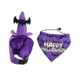 Maxbell Halloween Pet Costume Hat and Bandana Set Cute Fancy Dress up for Dog Cats Purple L