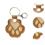 Maxbell Pet Hair Keepsake Keyring Pendant Charm Cute Decorative Dog Cat Fur Memorial Light Brown